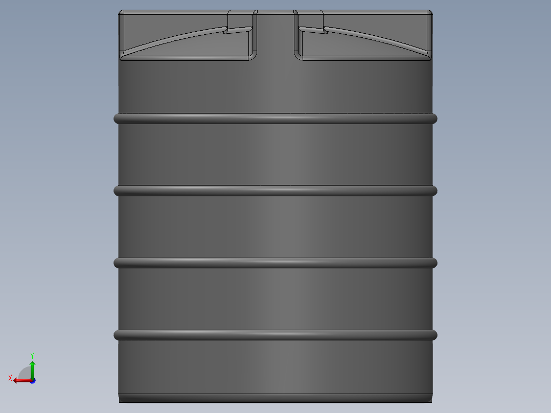 水箱水箱后视图