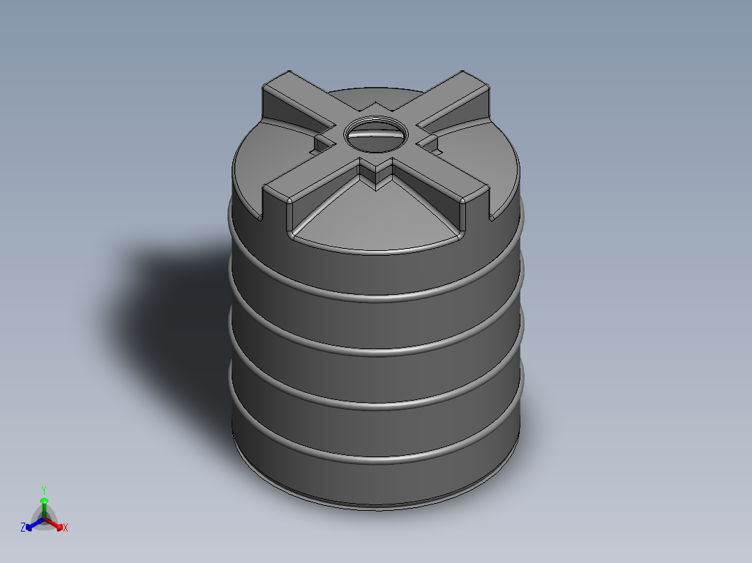 水箱水箱正等轴测图