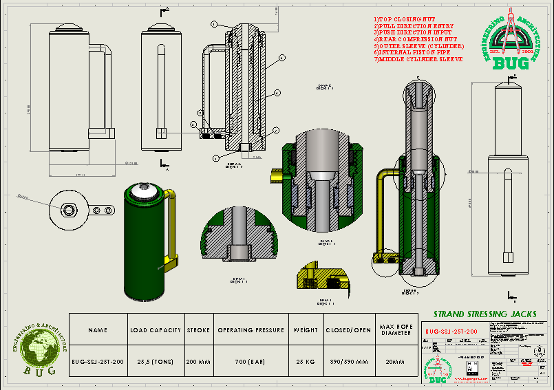 钢绞线应力千斤顶