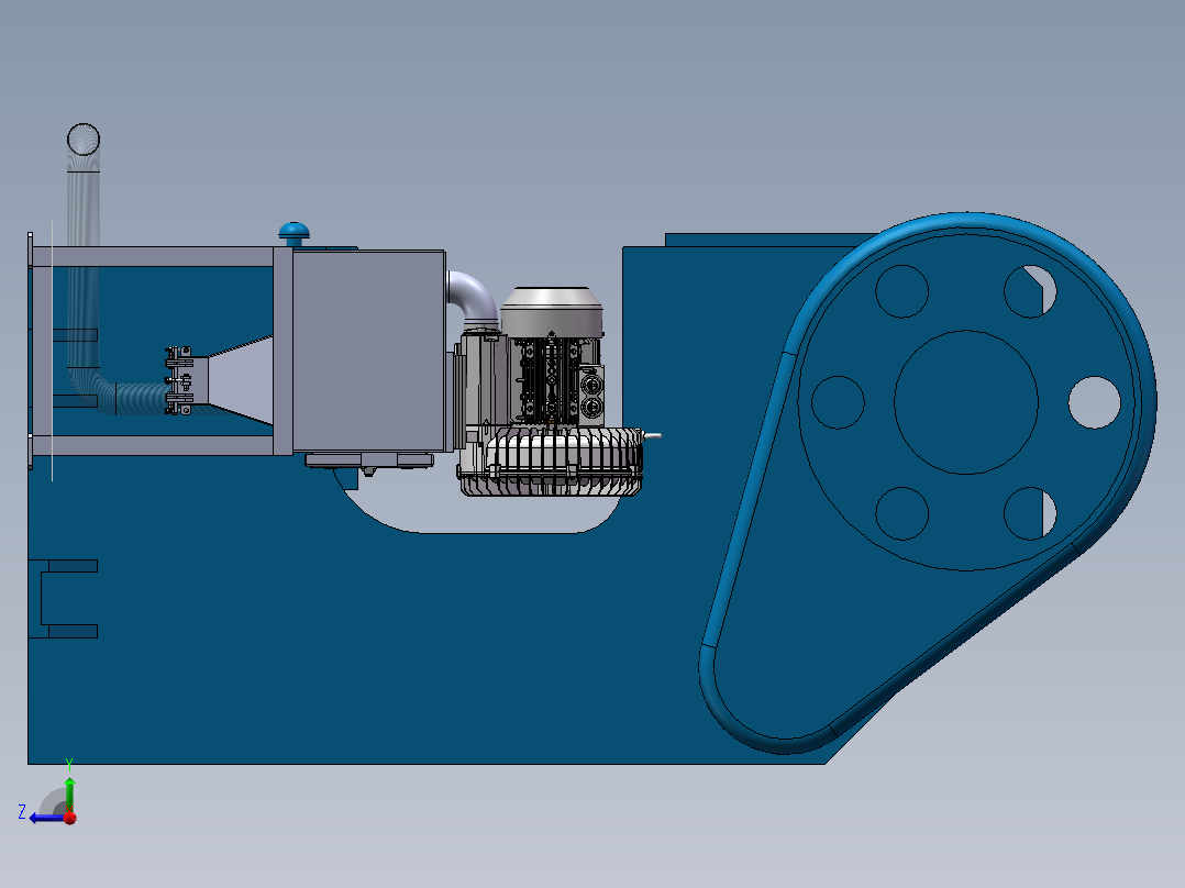 2023.02月-冲压废料收集装置sw18可编辑右视图