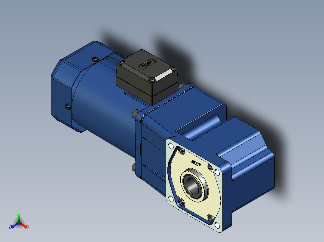 YT系列调速电机-200yt03正等轴测图