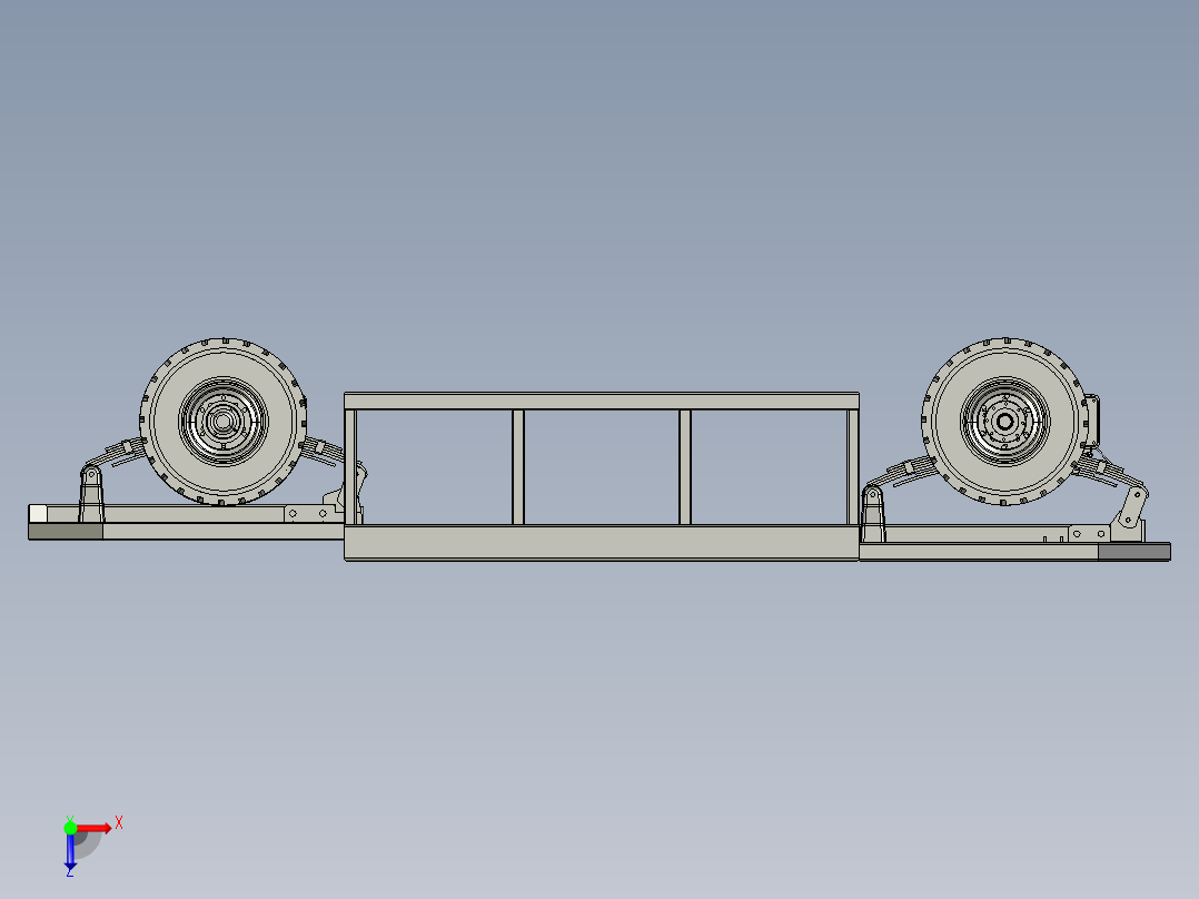 3.5吨自动驾驶用线控车底盘俯视图