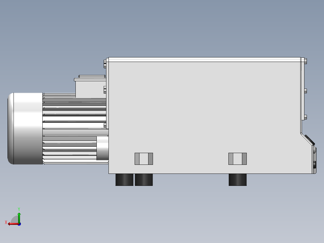 泵、水泵、SV300旋片真空泵(上海高鹏)后视图