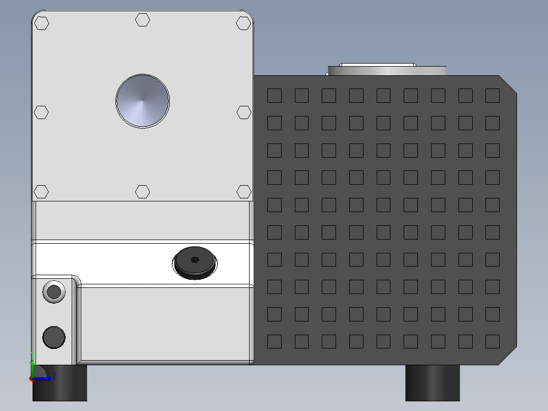 泵、水泵、SV300旋片真空泵(上海高鹏)左视图