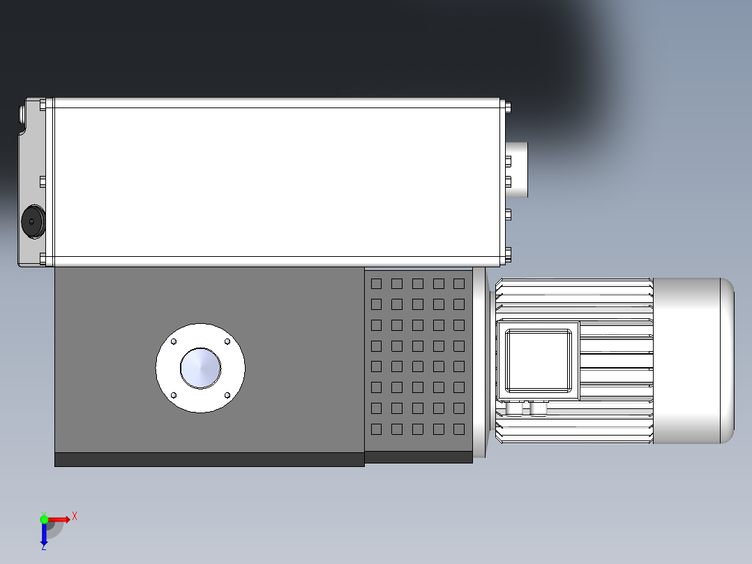泵、水泵、SV300旋片真空泵(上海高鹏)俯视图
