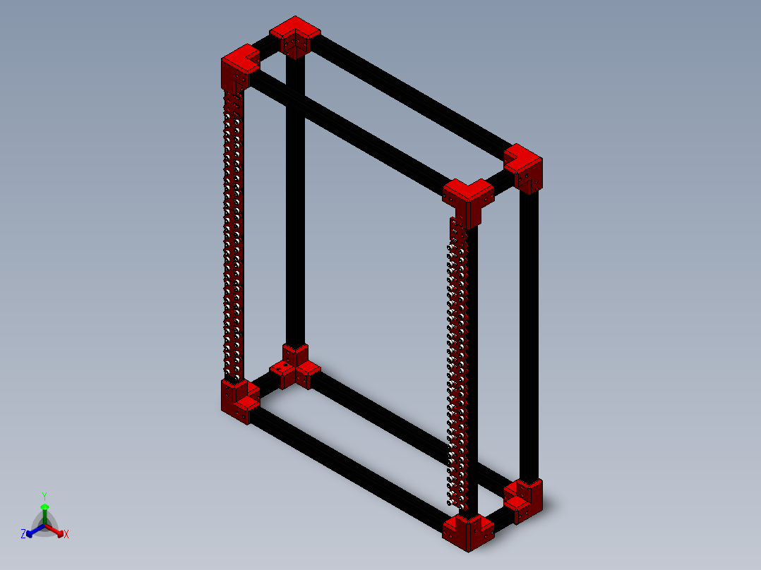 服务器(13)正等轴测图