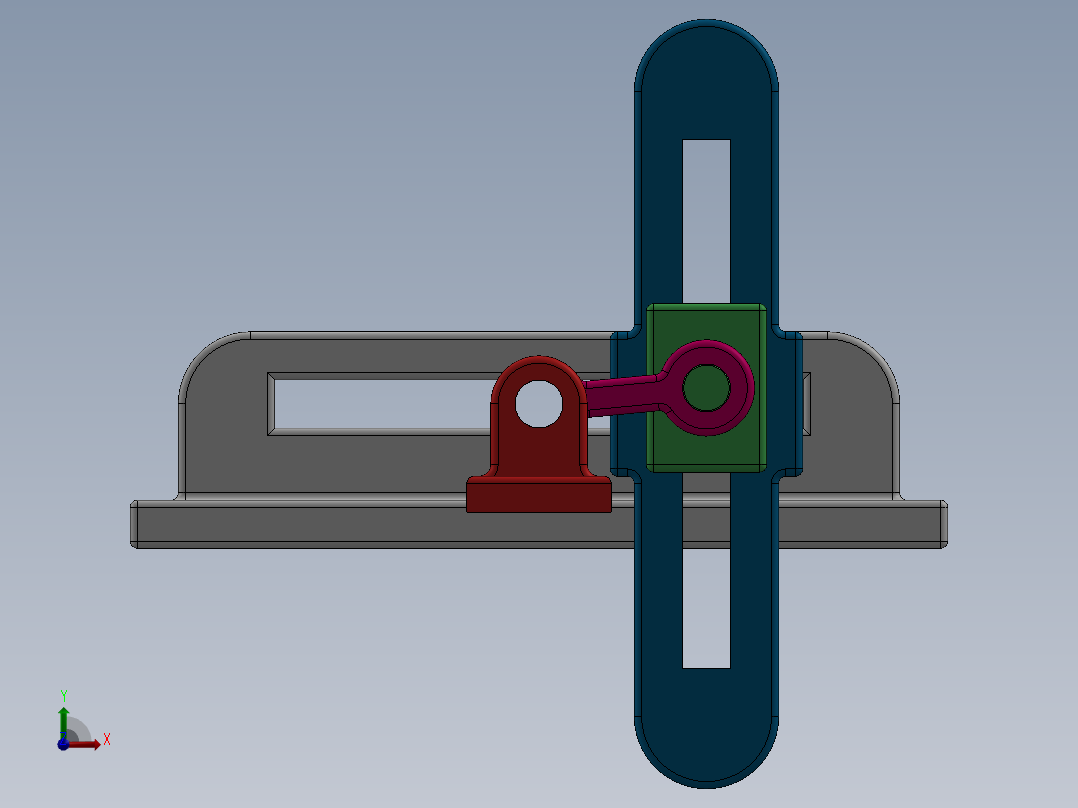 曲柄滑块前视图