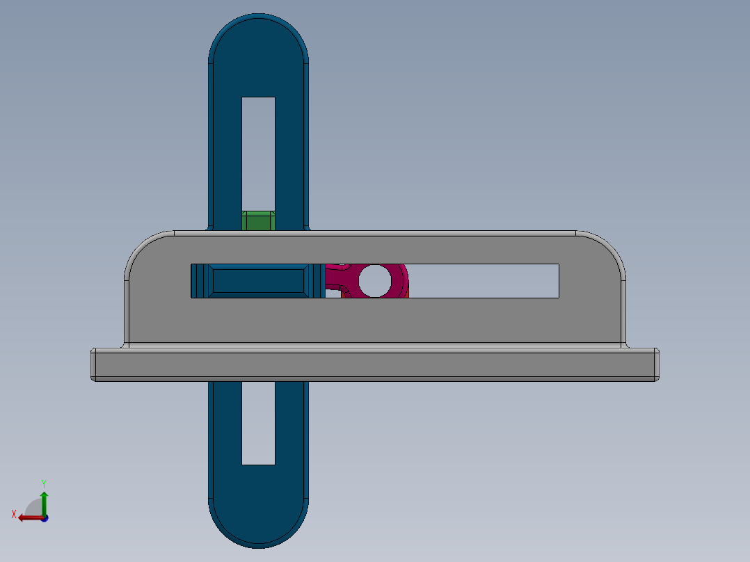 曲柄滑块后视图