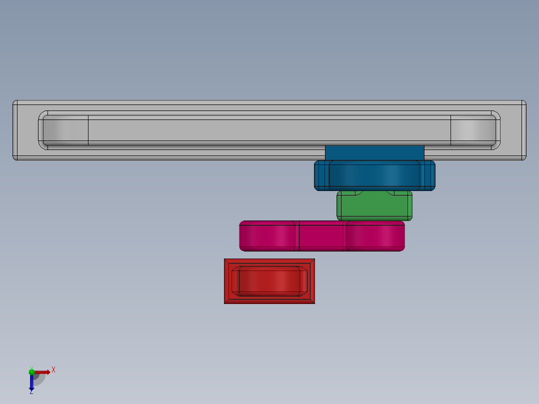 曲柄滑块俯视图