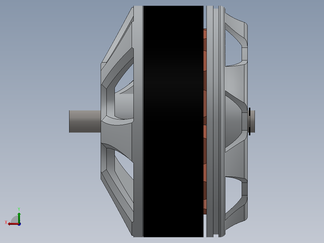 直流电机、电机(31)后视图