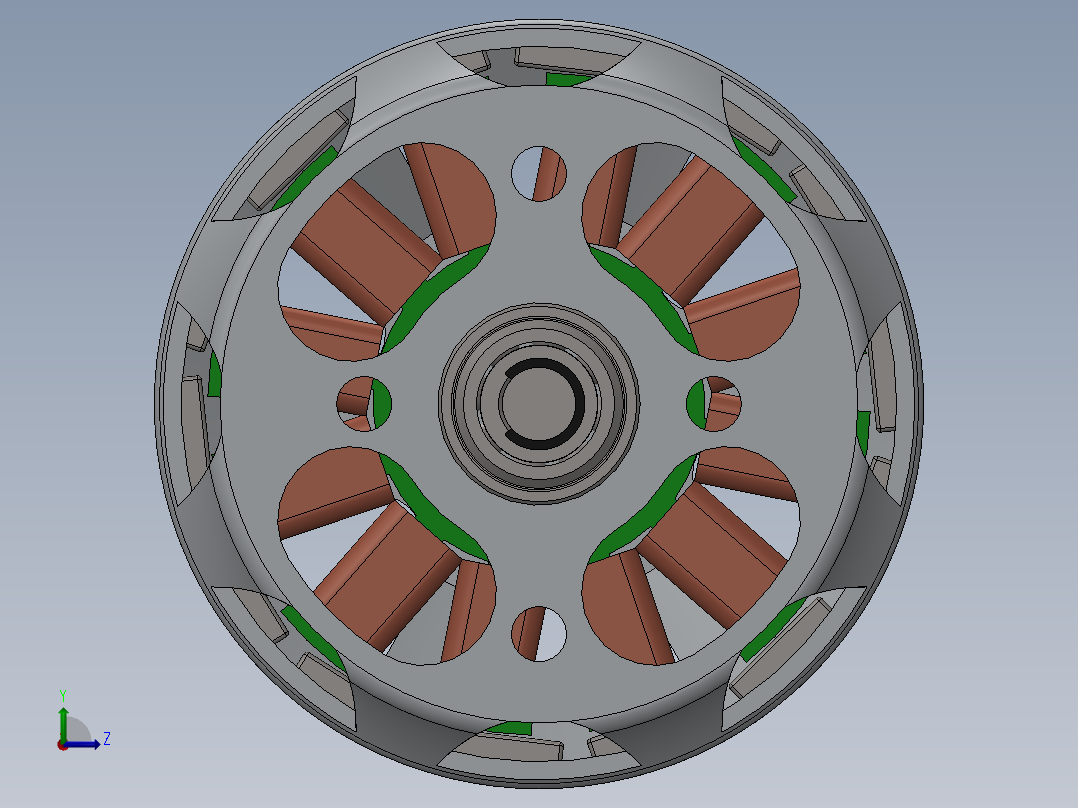 直流电机、电机(31)左视图