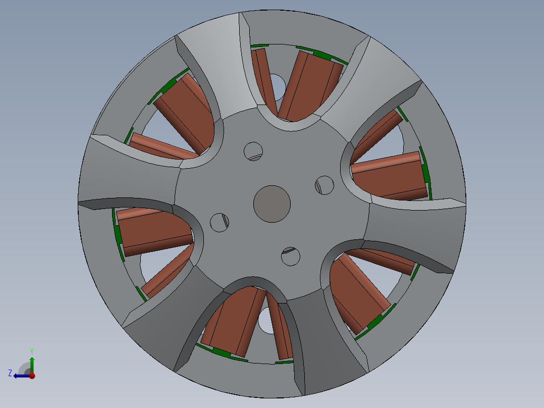 直流电机、电机(31)右视图