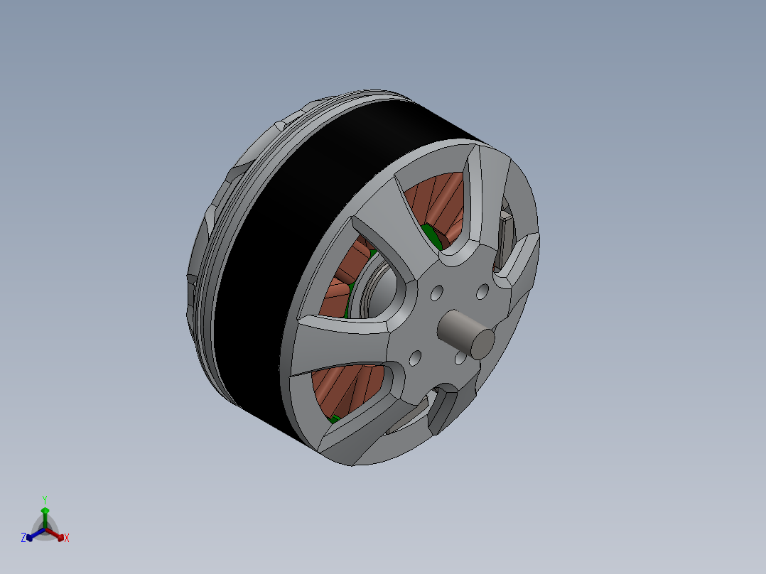 直流电机、电机(31)正等轴测图