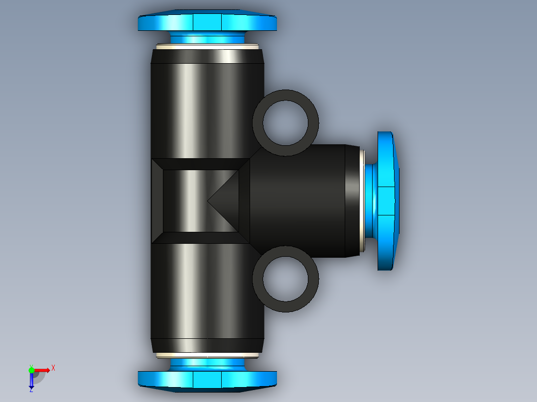 B3004472-连接器 QSMT-4俯视图