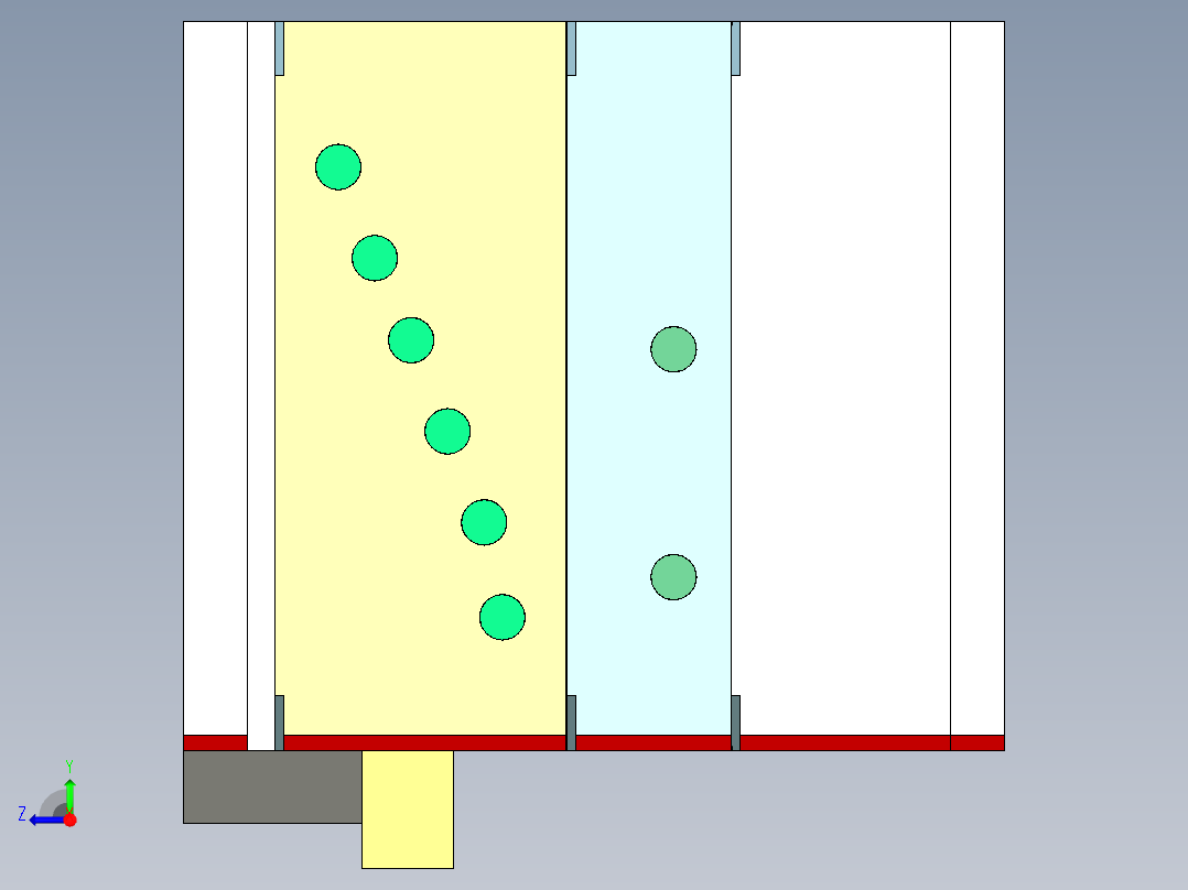 咖啡机外壳（前模隧道滑块）右视图
