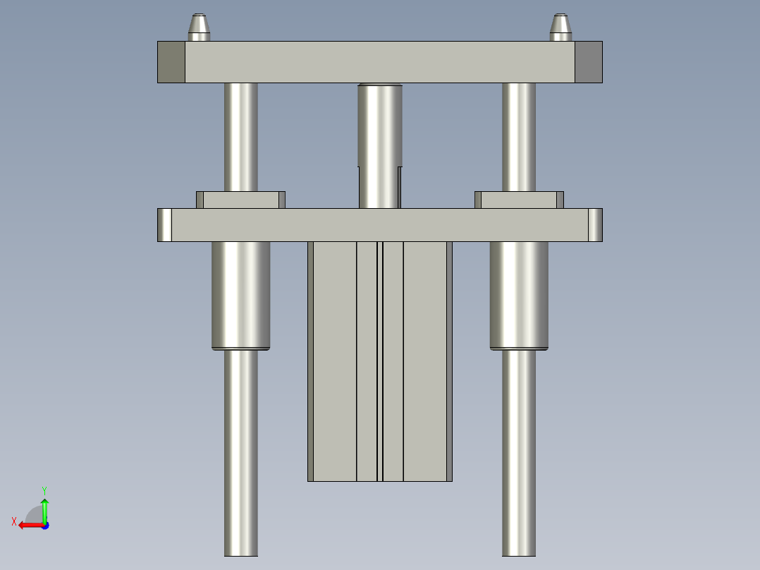 流水线顶升机构后视图