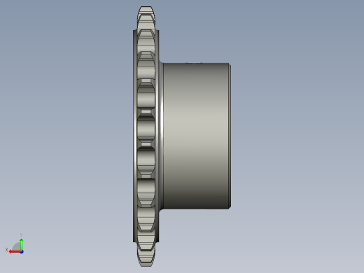 主动链轮-传动轴-08A25Z后视缩略图