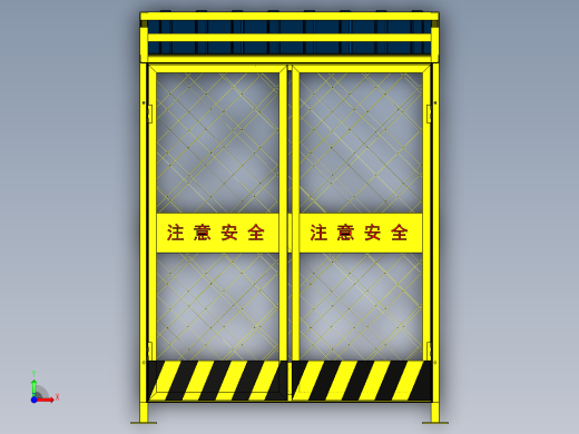 标准化电箱防护棚前视缩略图