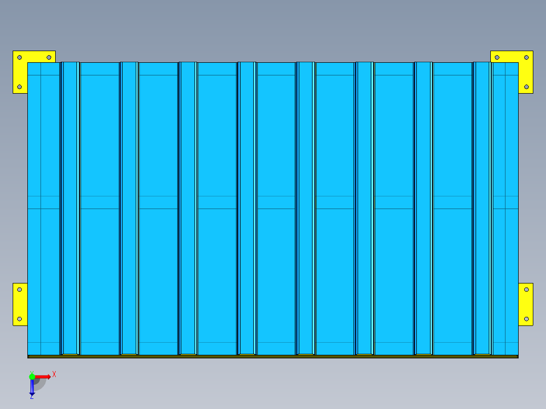 标准化电箱防护棚俯视图