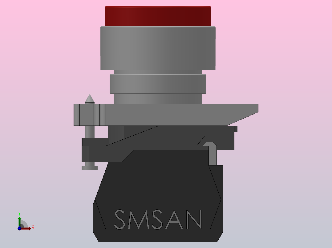 自复型[GQB4-BA31]按钮开关前视图