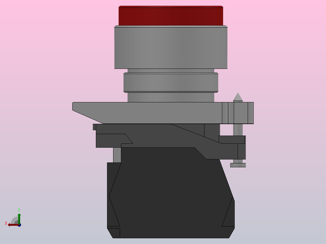 自复型[GQB4-BA31]按钮开关后视图
