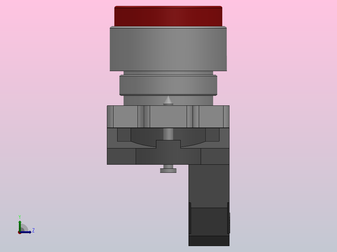 自复型[GQB4-BA31]按钮开关左视图