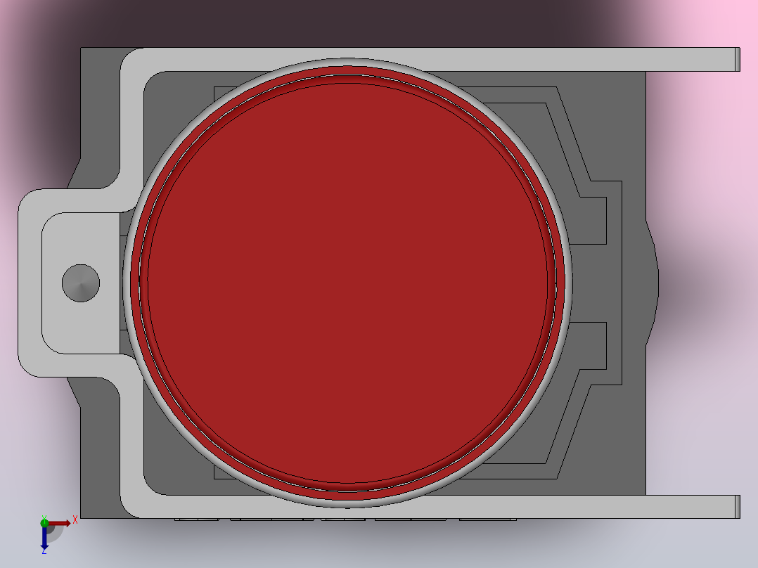 自复型[GQB4-BA31]按钮开关俯视图