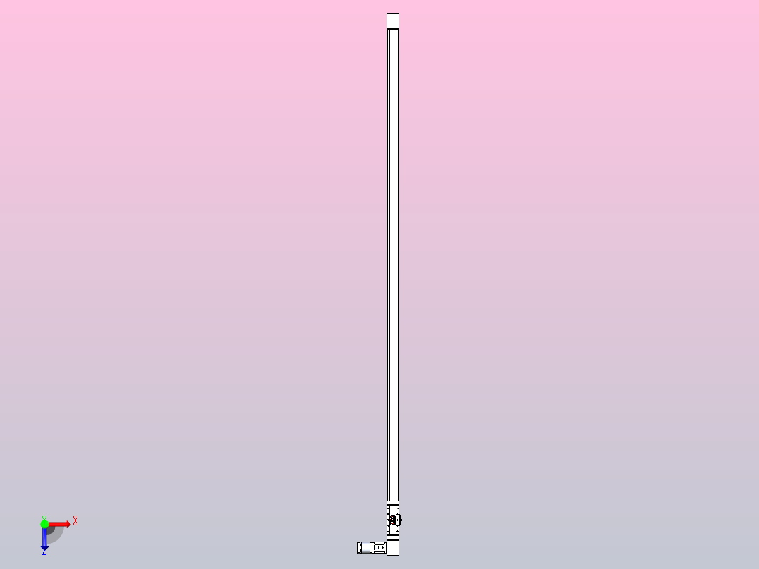 伺服电机集成皮带传动直线执行器TPA-OCB-60-140-L2450-DL-J60-N3俯视图