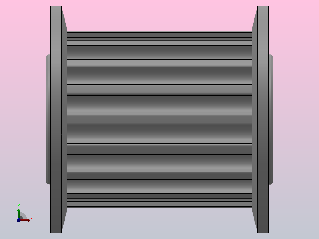 标准型半圆弧形齿同步带轮H3M型_SH3MHC-18-15-dc4-A前视图