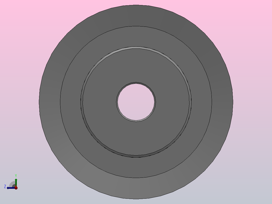 标准型半圆弧形齿同步带轮H3M型_SH3MHC-18-15-dc4-A右视图