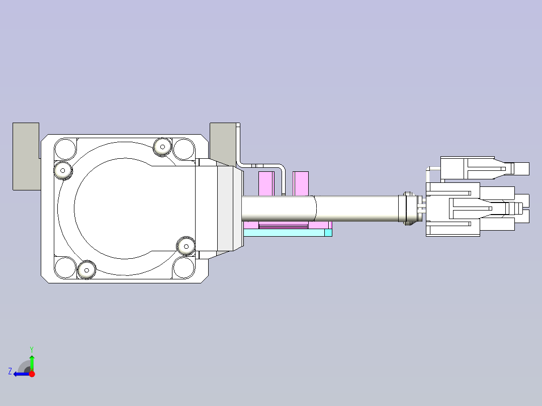 KK40-200A1-F0带MSMD012G1B电机右视图