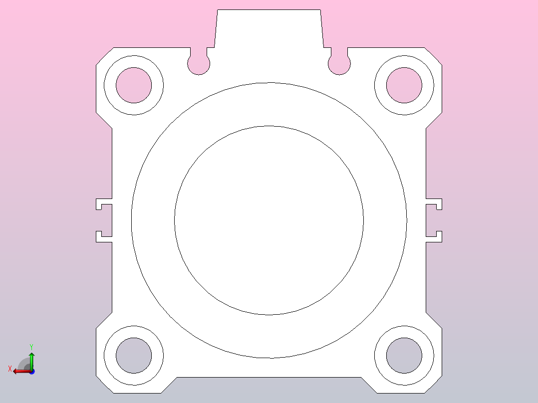 气缸CQ2B50-75D后视图
