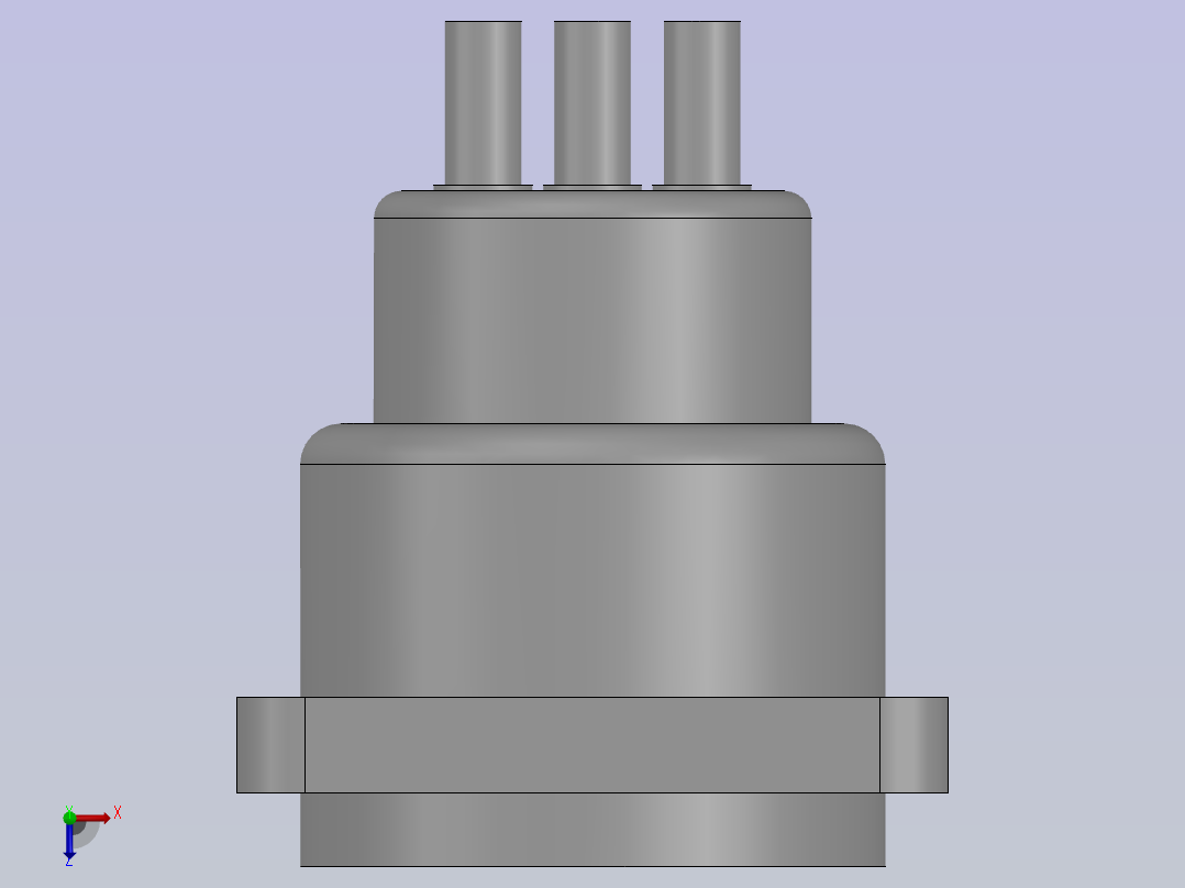 XLR 连接器俯视图