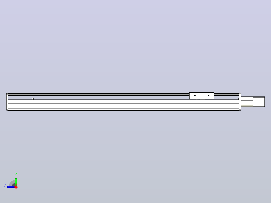 MTH10标准螺杆滑台[MTH10-L#-600-BC-P10-C3]右视图
