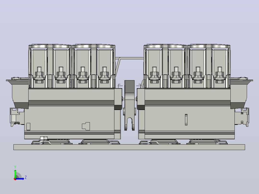 NC2-400Ns 4P交流接触器三维模型202408左视图