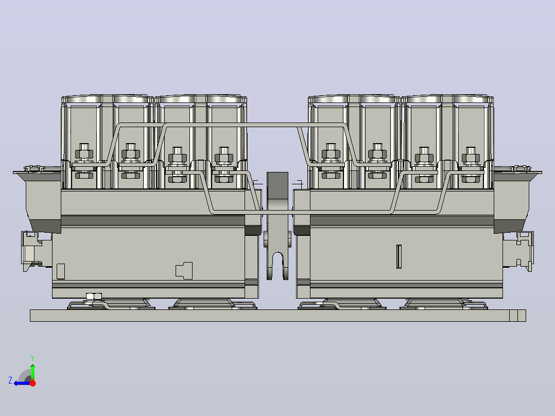 NC2-400Ns 4P交流接触器三维模型202408右视图