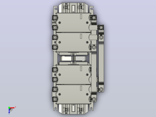 NC2-400Ns 4P交流接触器三维模型202408俯视缩略图
