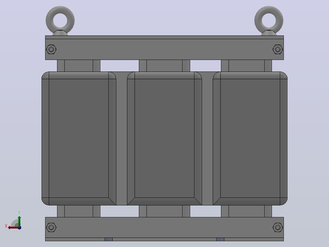 AC电抗器UZBA-B型200V级[200V级-5.5kW]后视图