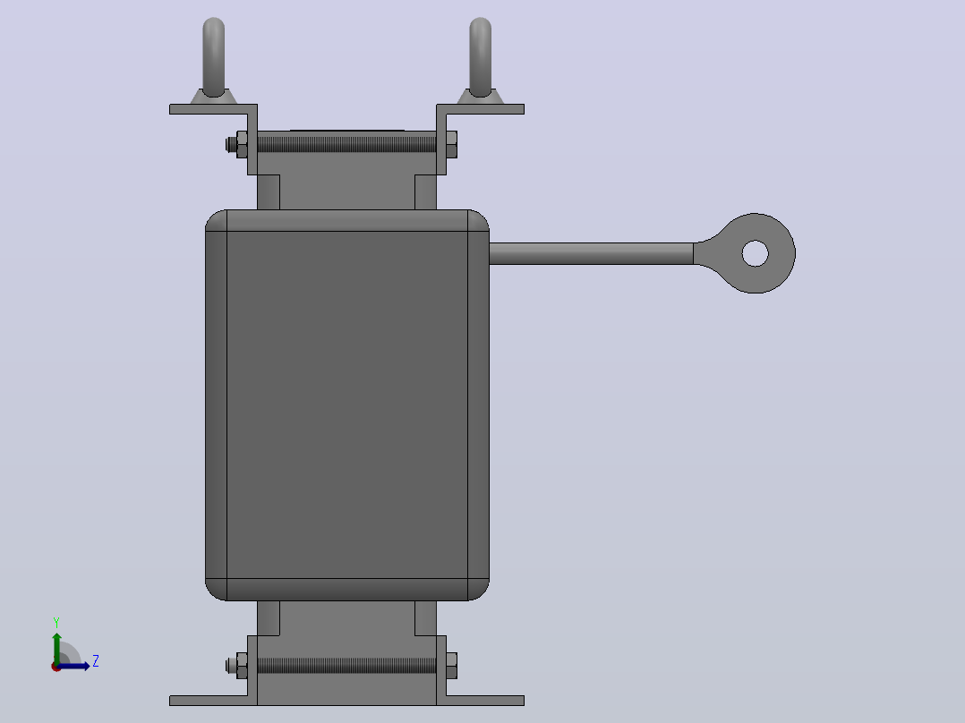 AC电抗器UZBA-B型200V级[200V级-5.5kW]左视图