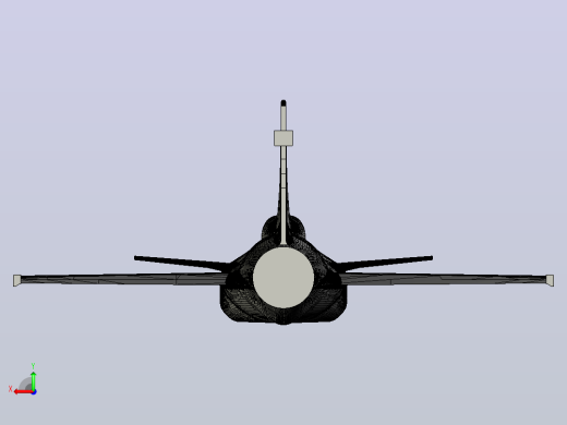 Gripen Canard飞机后视缩略图