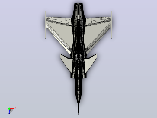 Gripen Canard飞机俯视缩略图