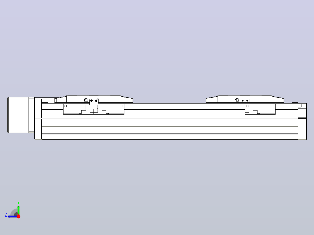 滚珠丝杠线性轴TPA-GCRS-80-1610C-L25-MR-M20-N3右视图