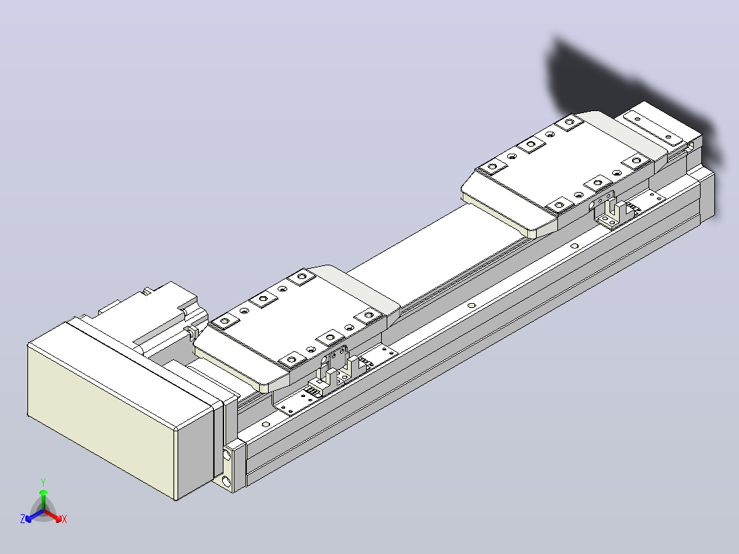 滚珠丝杠线性轴TPA-GCRS-80-1610C-L25-MR-M20-N3正等轴测图