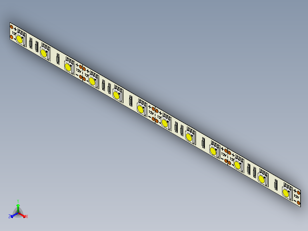 LED灯带SMD 5050-60主视图
