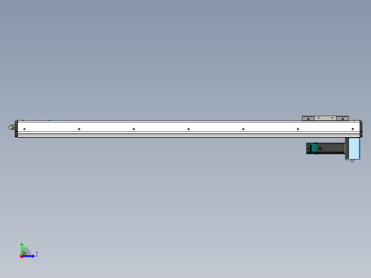 直线运动，行程 1000 mm，底部电机 XNTD10-1000-BM左视缩略图