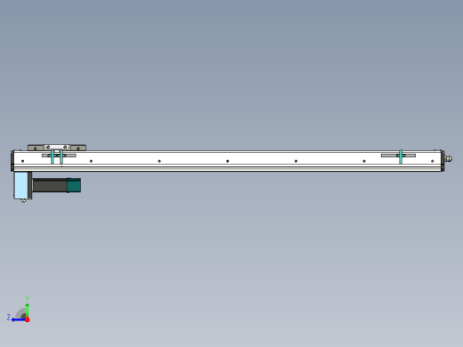 直线运动，行程 1000 mm，底部电机 XNTD10-1000-BM右视缩略图