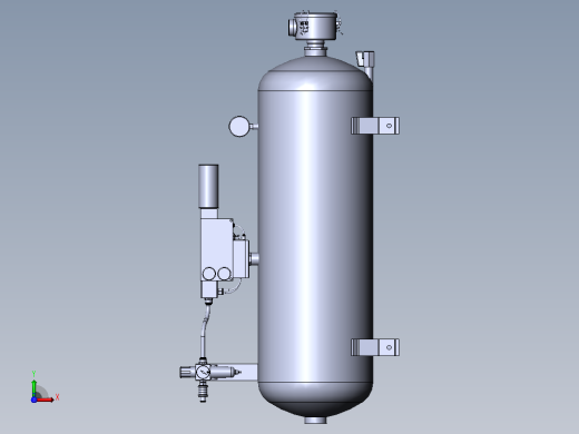 小型100L气动泵组，带多级真空发生器前视缩略图
