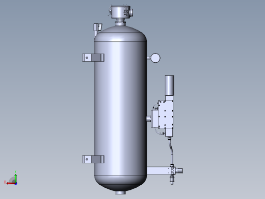 小型100L气动泵组，带多级真空发生器后视缩略图