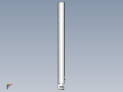 皮带直线轴半封闭可选导轨TPA-HNB-202D-140-L2150-ML-C-P75-N3俯视缩略图