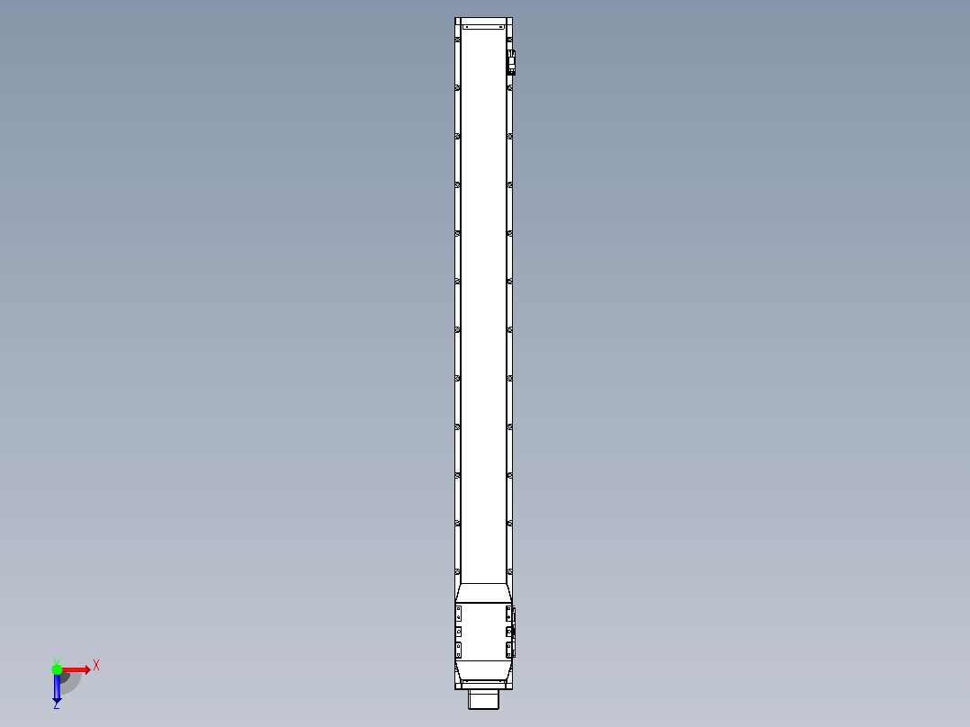 滚珠丝杠直线轴内置导轨TPA-GCR-120-1610C-L1150-MP-M40-N3俯视图
